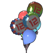 Clump of Mixed Balloons