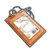 Orange ID Tag