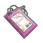 Pink ID Tag
