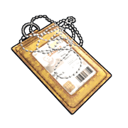 Yellow ID Tag