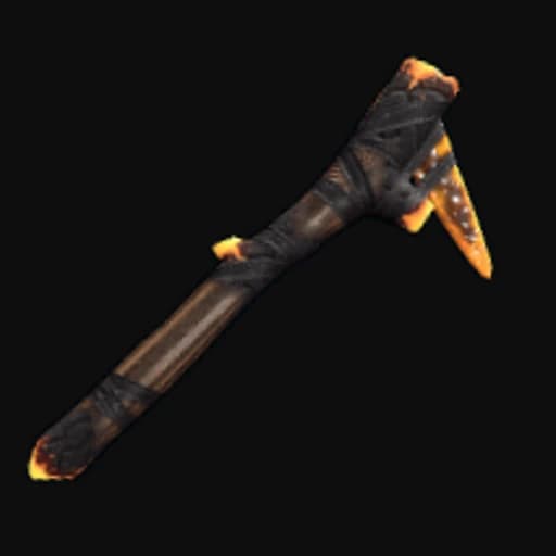 Ancient Amber Stone Pick Axe