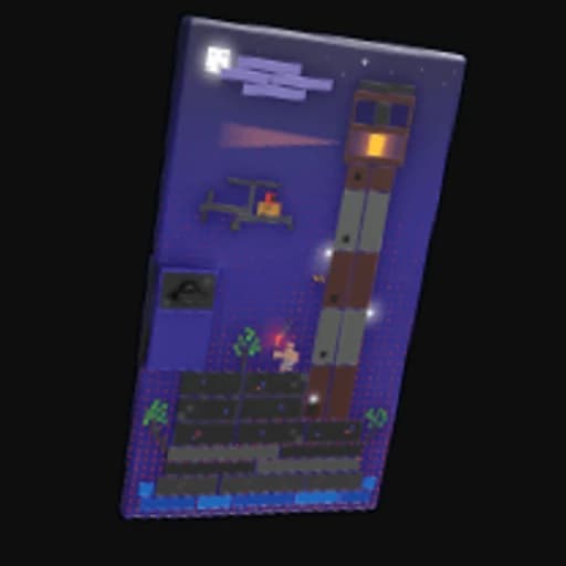 Blocky Lighthouse Door