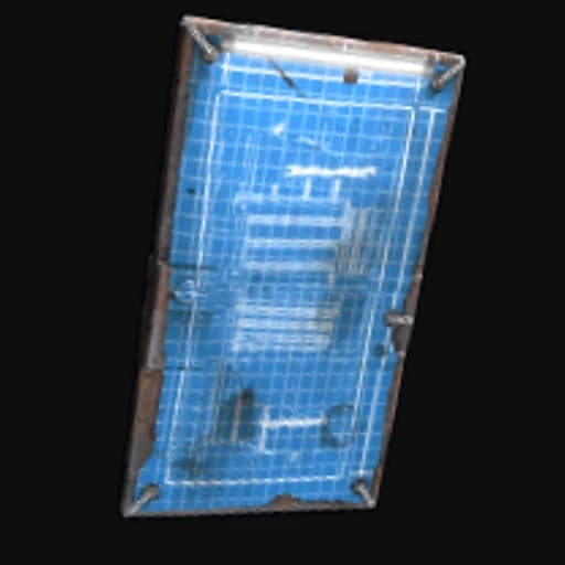 Blueprint Metal Door