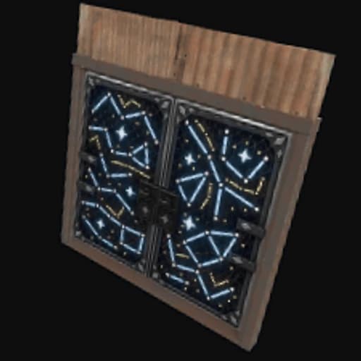 Constellations Metal Double Door