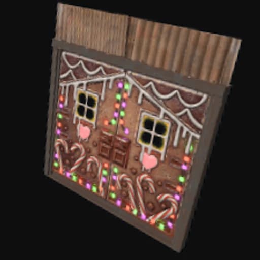 Gingerbread Metal Double Door
