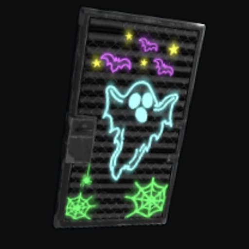 Neon Ghost Door