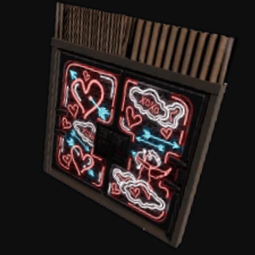 Neon Love Metal Double Door