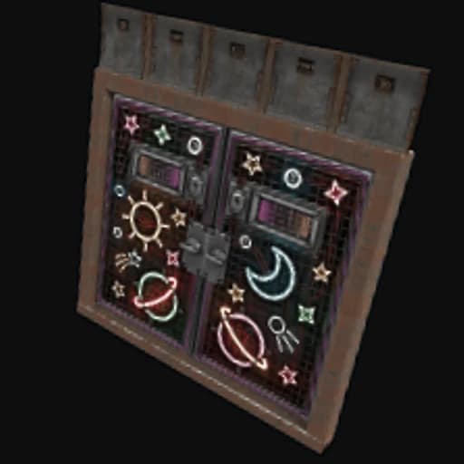 Outer Planets Armored Double Door