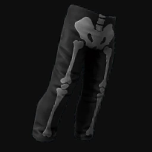 Skeleton Costume Burlap Pants