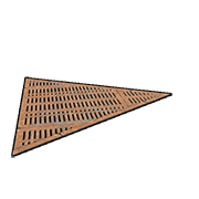 Floor triangle grill