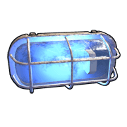 Blue Industrial Wall Light