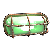 Green Industrial Wall Light