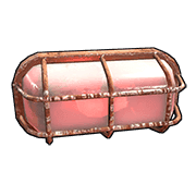 Red Industrial Wall Light