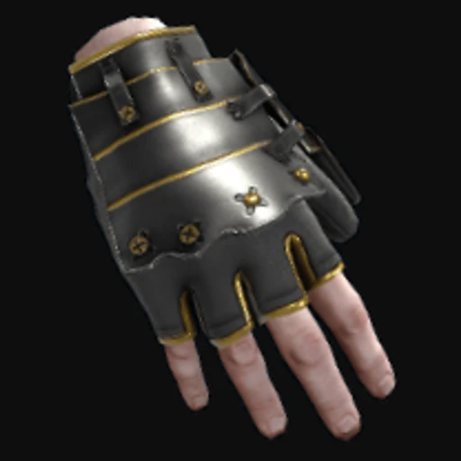Black Gold Roadsign Gloves