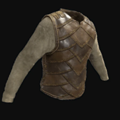 Burlap and Leather Vest