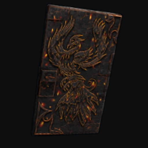 Fire Phoenix Metal Door