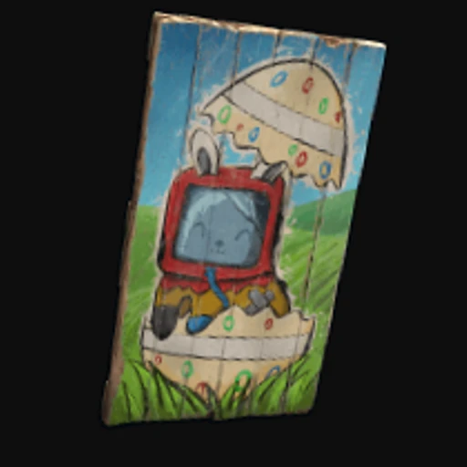 Funny Bunny Wood Door