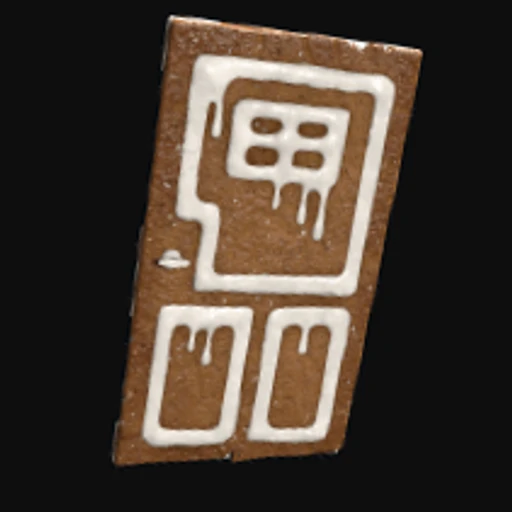 Gingerbread Wooden Door