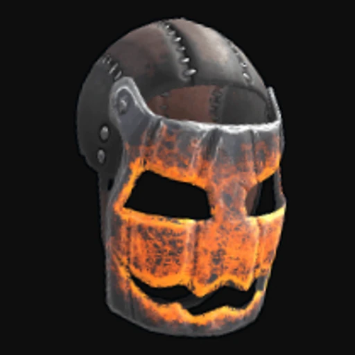 Glowing Metal Pumpkin Mask