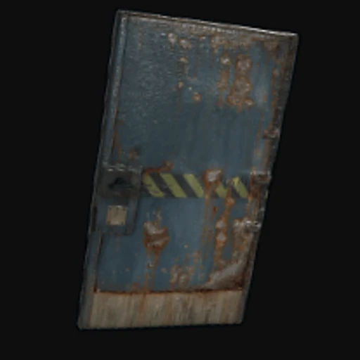 Hazard Metal Door