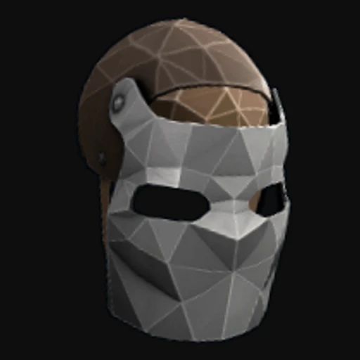 Low Poly Metal Facemask