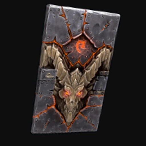 Molten Visage Metal Door