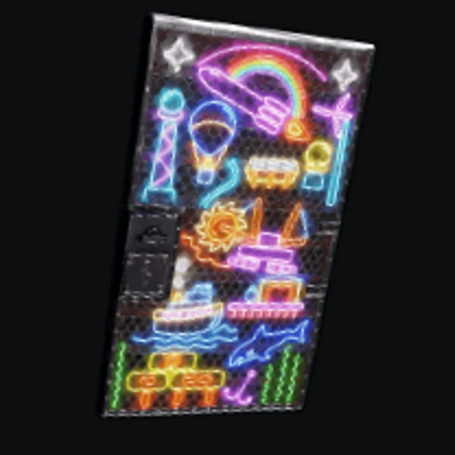 Neon Vibes Sheet Metal Door