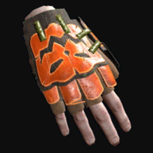 Pumpkin Roadsign Gloves