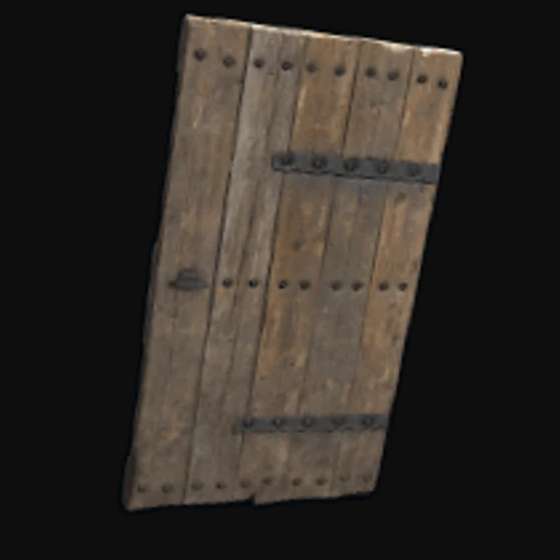 Riveted Wooden Door