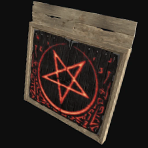 Wooden Double Door from Hell